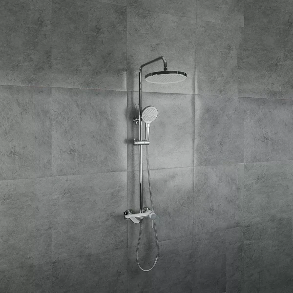 Душова система GAPPO G2403-8, білий/хром