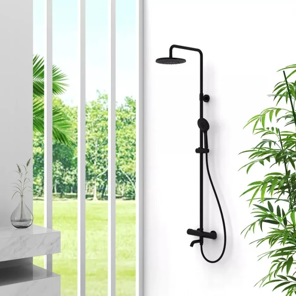 Душова система з термостатом GAPPO G24790-6, вилив - перемикач на лійку 3 режими