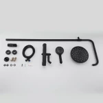 Душова система з термостатом GAPPO G24790-6, вилив - перемикач на лійку 3 режими