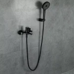 Смеситель для ванны GAPPO G3203-6 черный/хром