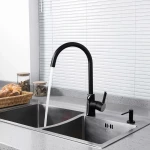 Смеситель для кухни GAPPO G4003-6 черный/хром