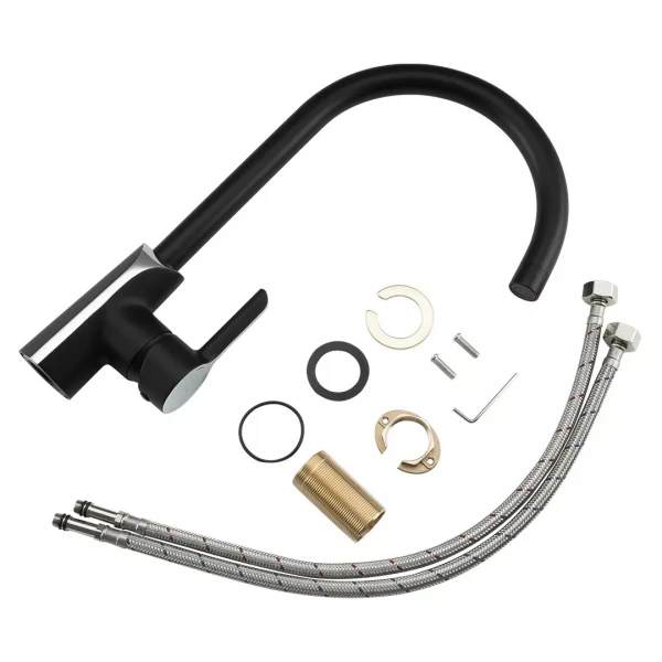 Смеситель для кухни GAPPO G4003-6 черный/хром