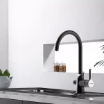 Смеситель для кухни GAPPO G4303-6 черный/хром с подключением фильтра