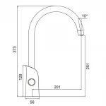 Смеситель для кухни GAPPO G4303-6 черный/хром с подключением фильтра