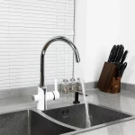 Смеситель для кухни GAPPO G4303-8 белый/хром с подключением фильтра