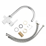 Смеситель для кухни GAPPO G4303-8 белый/хром с подключением фильтра