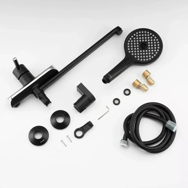 Смеситель для ванны GAPPO G2203-6 черный/хром