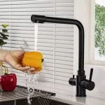 Смеситель для кухни WEZER EKO4C-01-GUNGREY оружейная сталь для фильтрованной воды