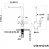 Смеситель для кухни WEZER EKO4C-01-GUNGREY оружейная сталь для фильтрованной воды