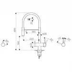 Смеситель для кухни WEZER TOP4-01-SATIN под фильтр