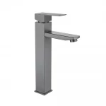 Смеситель для умывальника WEZER PRO11-02-GUNGREY оружейная сталь