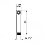 Воронка для гигиенического душа WEZER WKY-29-BLACK из нержавеющей стали черная