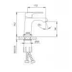 Смеситель для умывальника FRAP F1071