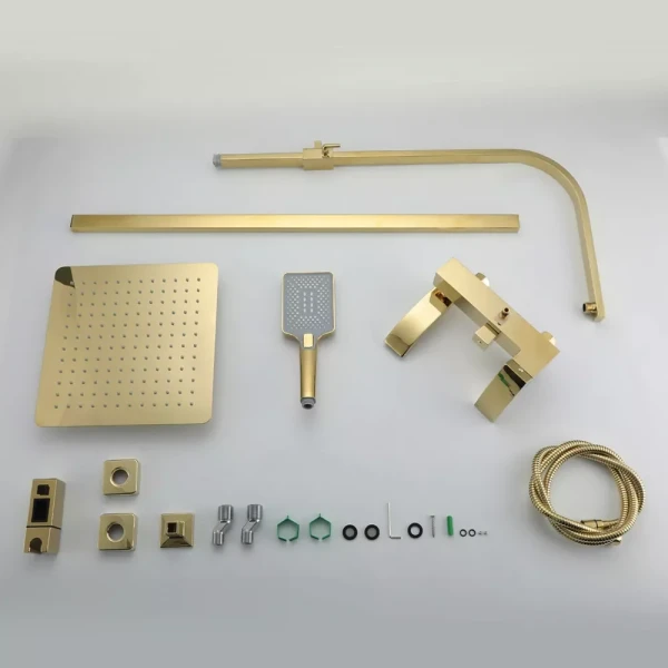 Душевая система GAPPO G2407-3 золота с переключателем на лейку 3-функции