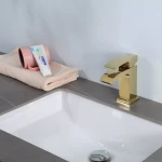 Смеситель для умывальника GAPPO G1007-3 золотой