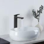 Смеситель для умывальника GAPPO G1017-92 оружейная сталь