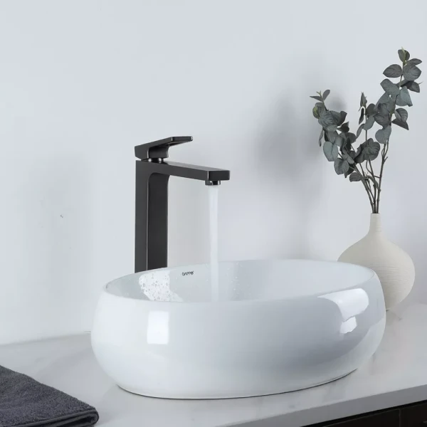 Смеситель для умывальника GAPPO G1017-92 оружейная сталь