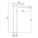 Смеситель для умывальника GAPPO G1017-92 оружейная сталь