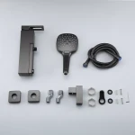 Смеситель для ванны GAPPO G3217-9 оружейная сталь