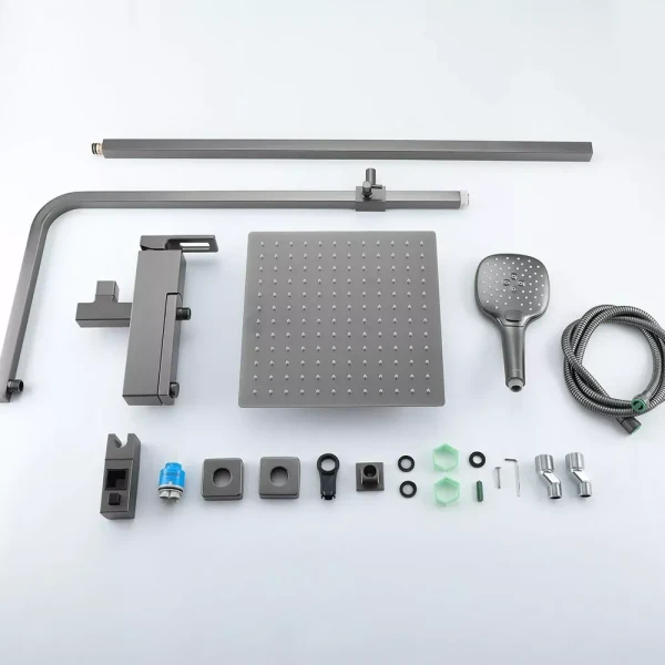 Душевая система GAPPO G2417-9 с переключателем на лейку оружейная сталь