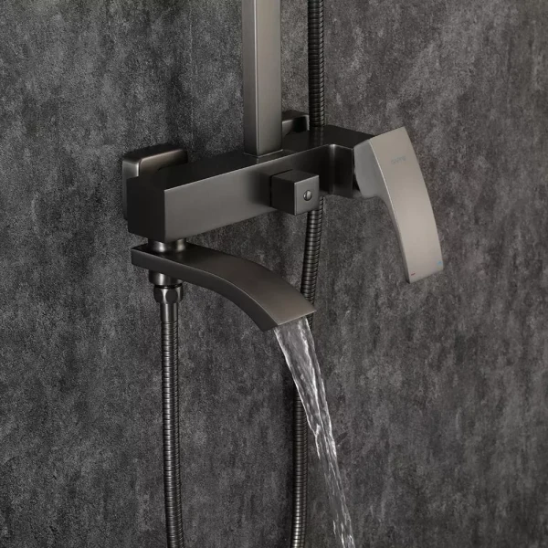 Душевая система GAPPO G2407-9 с поворотным изливом и переключателем на лейку, 3 режима