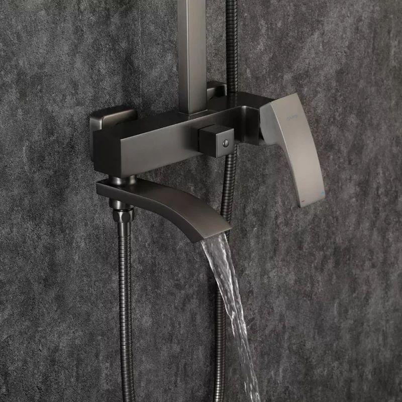 Душевая система GAPPO G2407-9, поворотный излив - переключатель на лейку, 3 режима