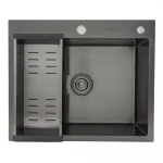 Кухонная мойка GAPPO GS6050-6 накладная 600x500 мм нержавеющая сталь с PVD-покрытием