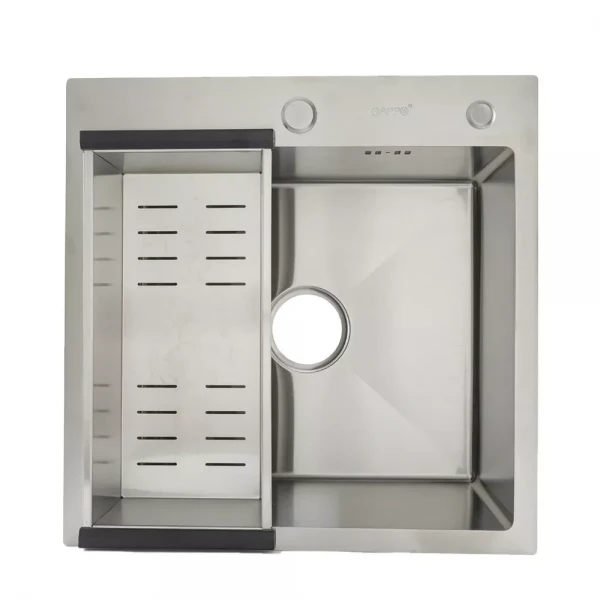 Кухонна мийка GAPPO GS5050 накладна 500x500 мм, нержавіюча сталь
