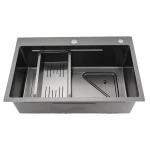 Кухонна мийка GAPPO GS7246-6 накладна 720x460 мм, нержавіюча сталь, поверхня PVD