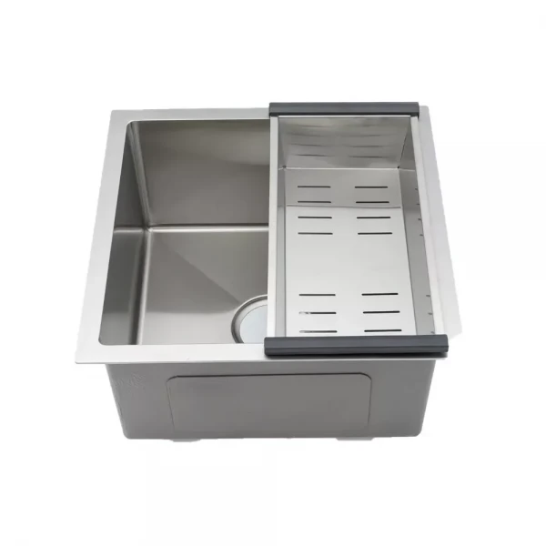 Кухонна мийка GAPPO GS4444 інтегрована 440x440 мм, нержавіюча сталь