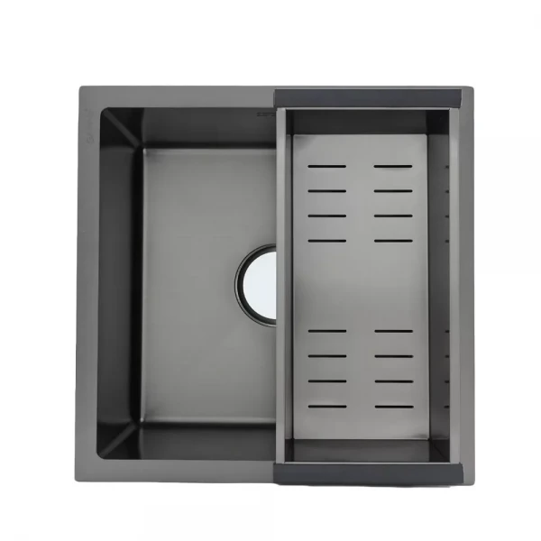 Кухонна мийка GAPPO GS4444-6 інтегрована 440x440 мм, нержавіюча сталь, поверхня PVD