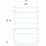 Полотенцесушитель водяной DEFFI Аквамикс 500x600 мм