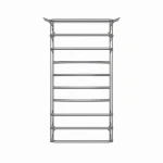 Полотенцесушитель водяной DEFFI Юность 500x1000 мм