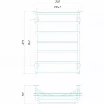 Полотенцесушитель водяной DEFFI Юность 500x800 мм