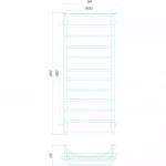 Полотенцесушитель водяной DEFFI Юность 500x1200 мм