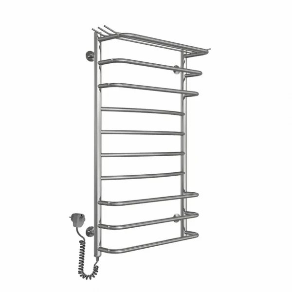 Полотенцесушитель электрический DEFFI Юность 500x1000 мм 130 Вт хромированная левая