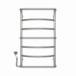 Полотенцесушитель электрический DEFFI Аквамикс 500x800 60 Вт левый белый