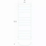 Полотенцесушитель водяной Deffi Классик Элит 500x1200 мм