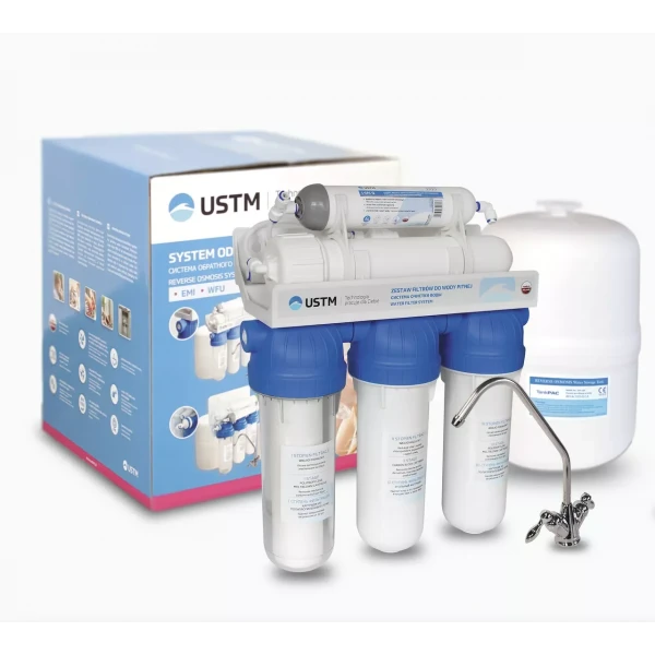 Фильтр обратного осмоса USTM RO6-12-EMI пятиступенчатая система очистки