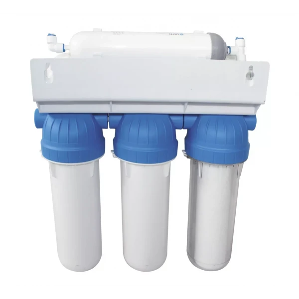 Фильтр обратного осмоса USTM RO5-12-EMI-MP пятиступенчатая система очистки с насосом.
