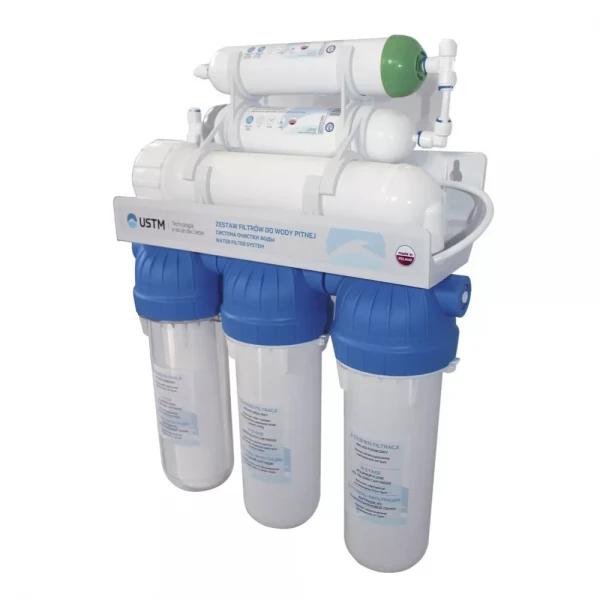 Фильтр обратного осмоса USTM RO6-12-EMI-MP шестиступенчатый с насосом.