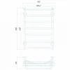 Рушникосушарка електрична Deffi Юність 500x800 правий, 118 Вт, хром