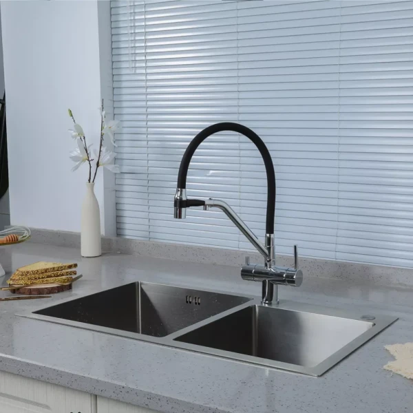 Смеситель для кухни GAPPO G4398-80 хромированный с подключением фильтра