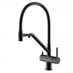 Смеситель для кухни GAPPO G4398-86 черный с подключением фильтра
