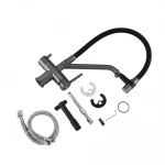 Смеситель для кухни GAPPO G4398-89 с подключением оружейная сталь фильтра