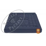 Люк РУСЛАНА прямоугольный черный 490x540 мм, крышка 400x450 мм (погрузка 1.5 т) с замком