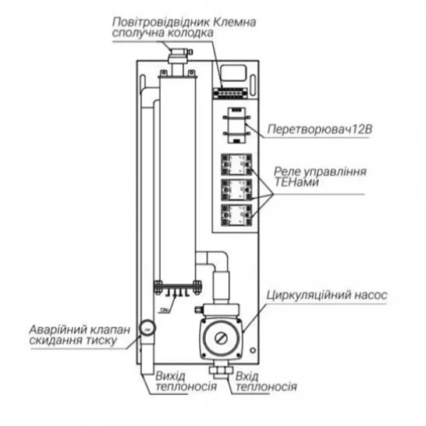 Котел електричний FENIKS F200 4.5 кВт, 220/380V (FFM200_4,5)