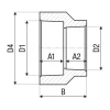 Муфта переходная ITAL PPR 32 x 25 мм