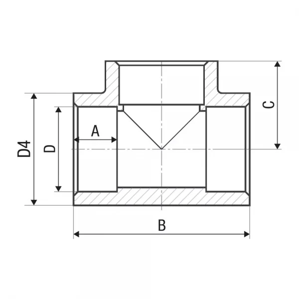 Трійник PP-r ITAL 32 мм