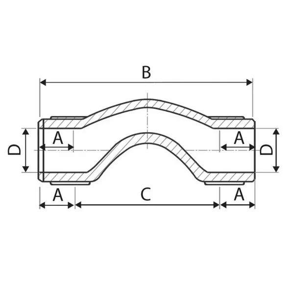 Обведення коротке PP-r ITAL 20 мм
